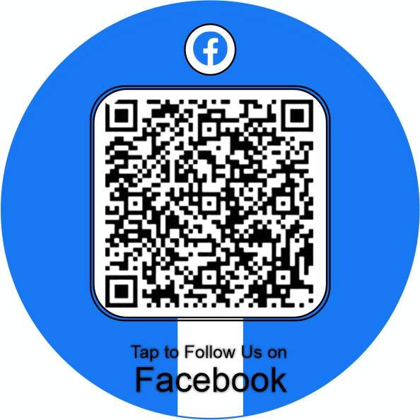Scan or Tap to Follow Us on Facebook Smart Sticker (4 Nos.)