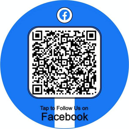 Scan or Tap to Follow Us on Facebook Smart Sticker (4 Nos.)