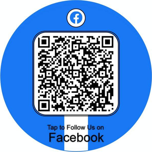 Scan or Tap to Follow Us on Facebook Smart Sticker (4 Nos.)