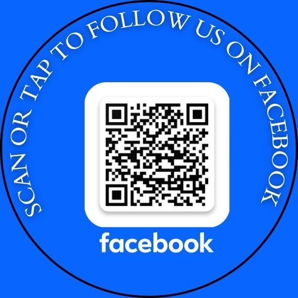 Scan or Tap to Follow Us on Facebook Smart Sticker (4 Nos.)