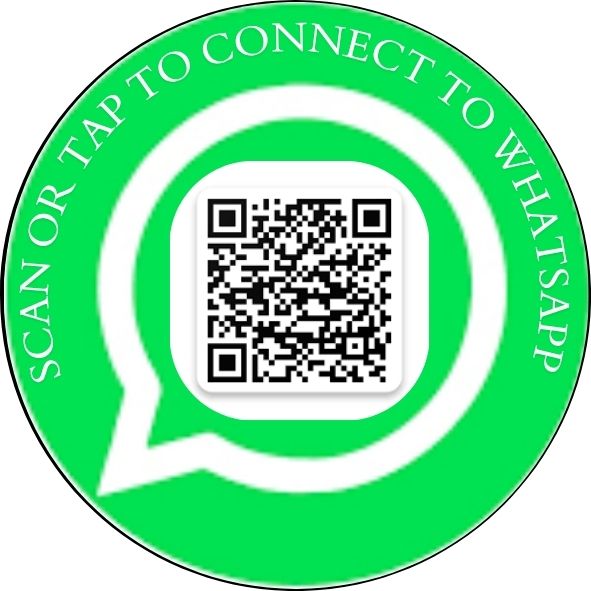 Scan or Tap to Connect to WhatsApp Smart Sticker (4 Nos.)