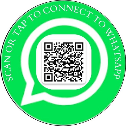Scan or Tap to Connect to WhatsApp Smart Sticker (4 Nos.)